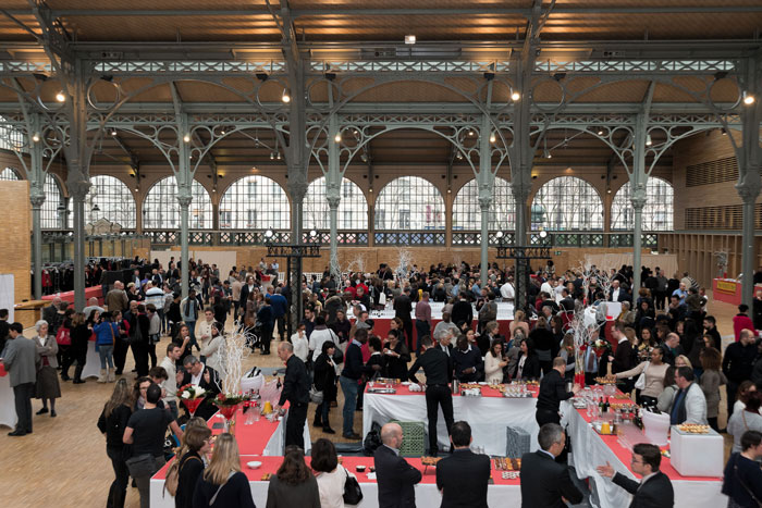 Le Carreau du Temple a accueilli ces voeux 2017 de la RIVP. 