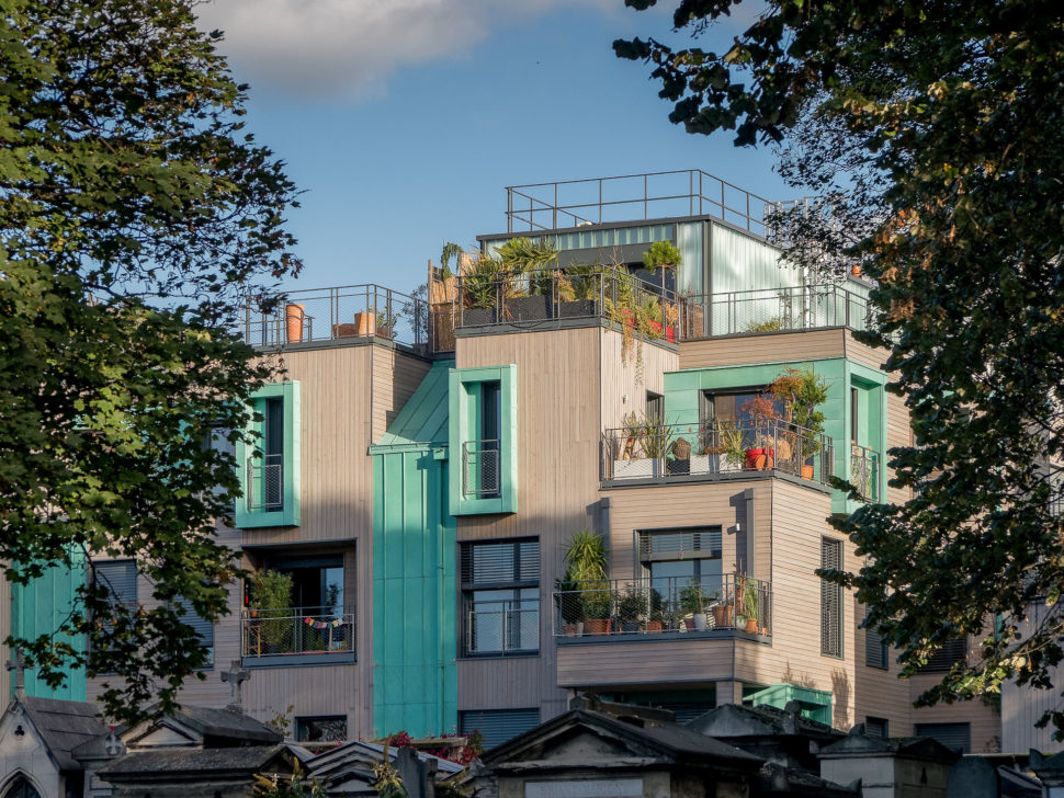 Façade de l'immeuble 5 impasse Marie Blanche à Paris