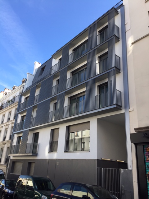 Immeuble du 56 rue Piat compte 10 logements conçus par les architectes TEQUI.