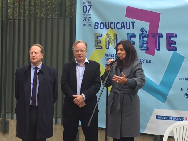 Photo de l'inauguration de la ZAC Boucicaut