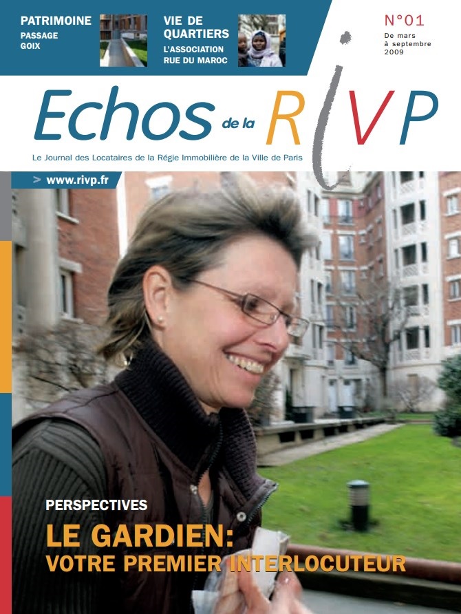 Le N°1 du journal des locataires de la RIVP est sorti en 2009.