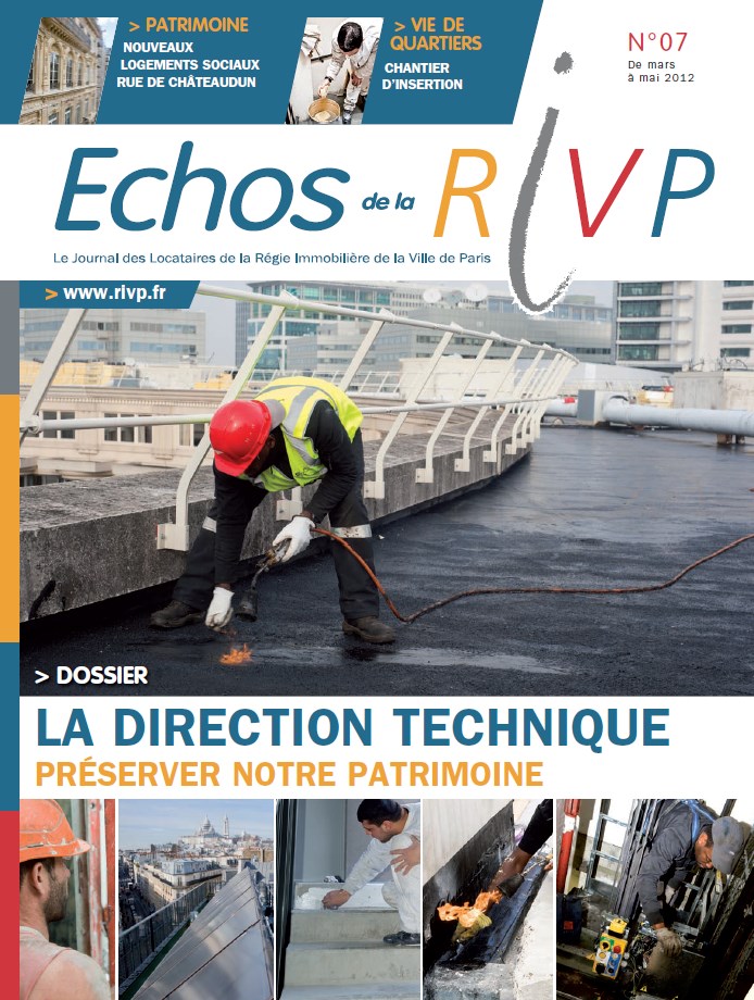 Le journal des échos de la RIVP informe les locataires sur les actions engagées par la RIVP.