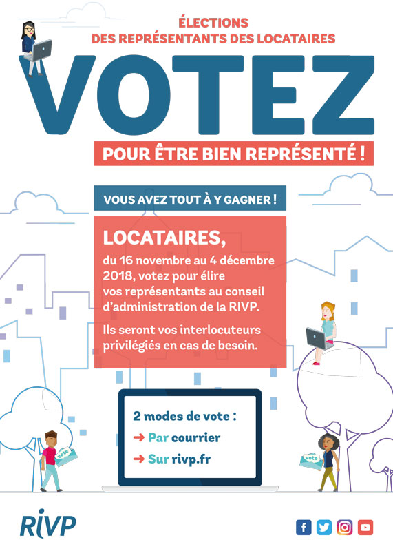 Les élections des représentants de locataires se déroulent du 16 novembre au 4 décembre 2018.